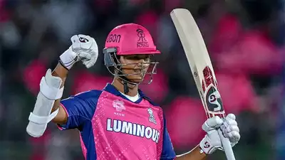 Yashasvi Jaiswal blazed back to form with a sparkling 59-ball century, as Rajasthan Royals signed off from the Jaipur leg of their campaign with a seventh statement win in eight matches to cement their table-topping status.